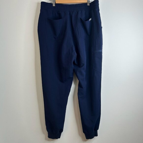 FIGS Zamora Jogger High Waisted Scrub Pants Womens XL Navy Zip Cargo Technical - Picture 6 of 12